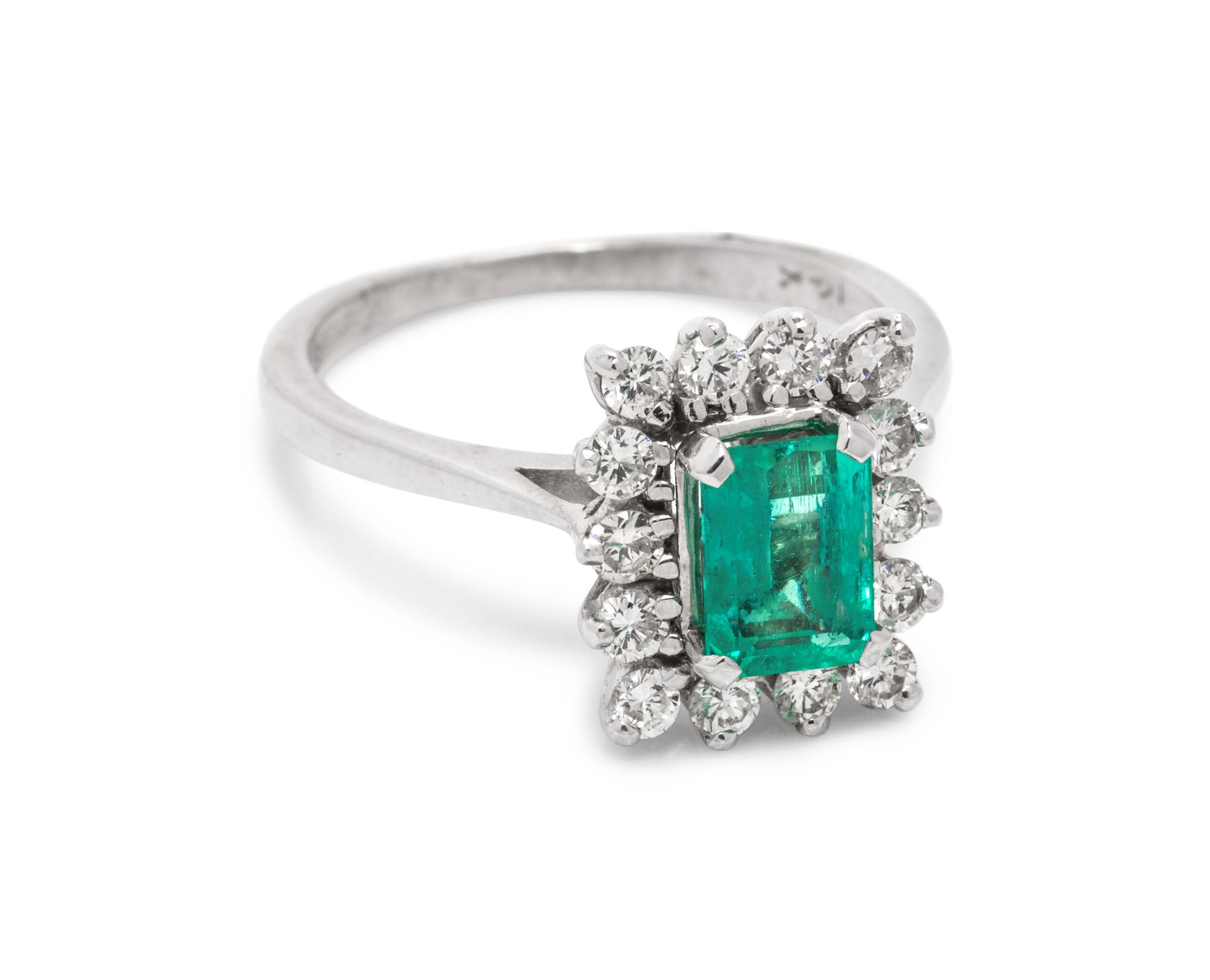 EMERALD AND DIAMOND RING