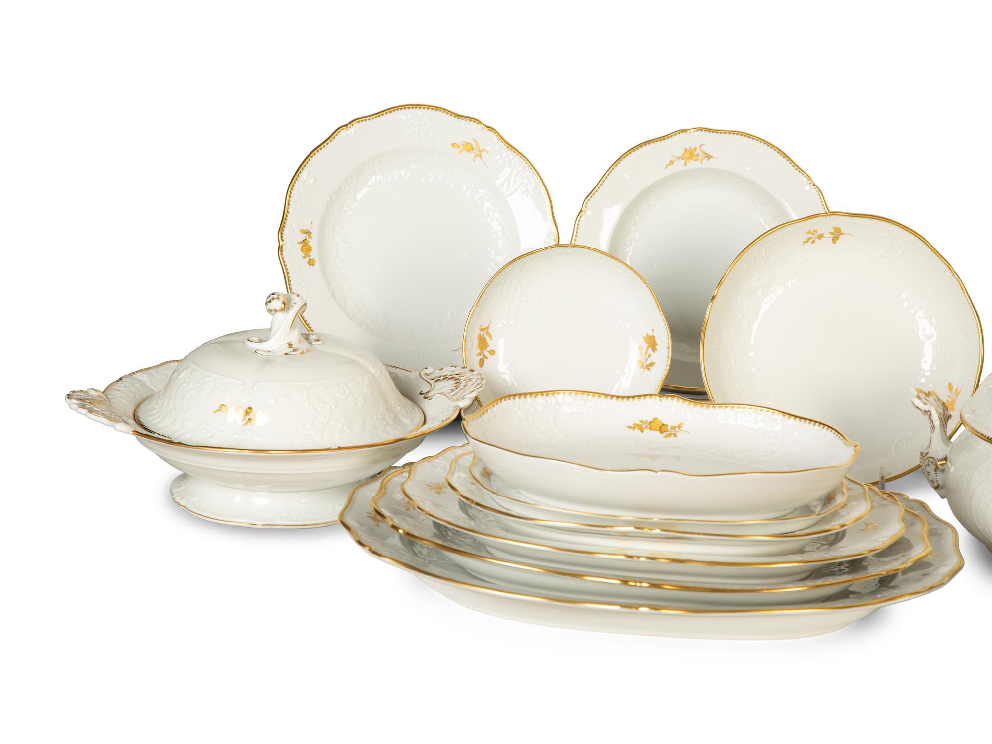A Meissen Porcelain Tea, Coffee, Chocolate and Dinner Service — 20th Century