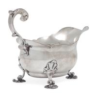A George II Sterling Silver Sauce Boat