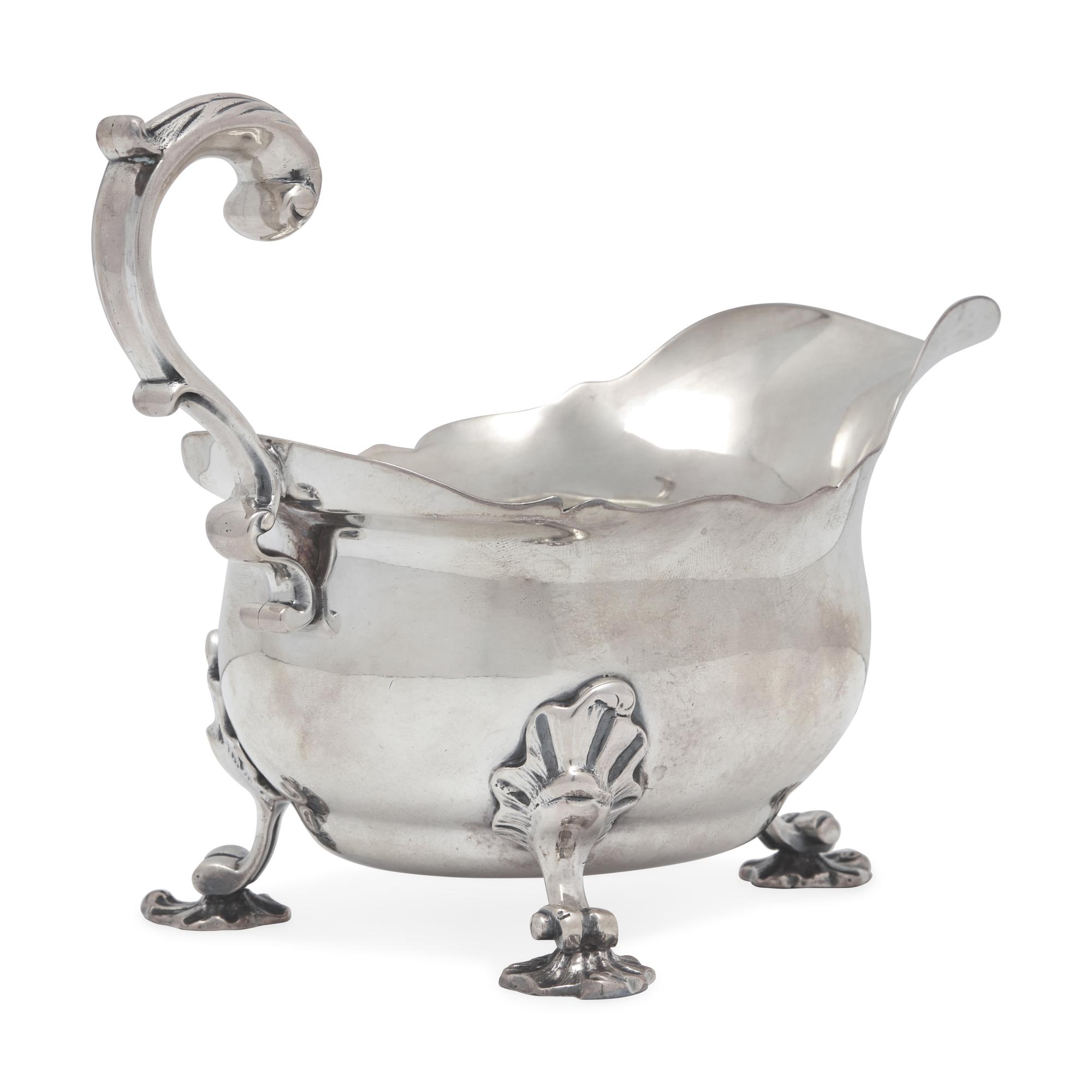 A George II Sterling Silver Sauce Boat