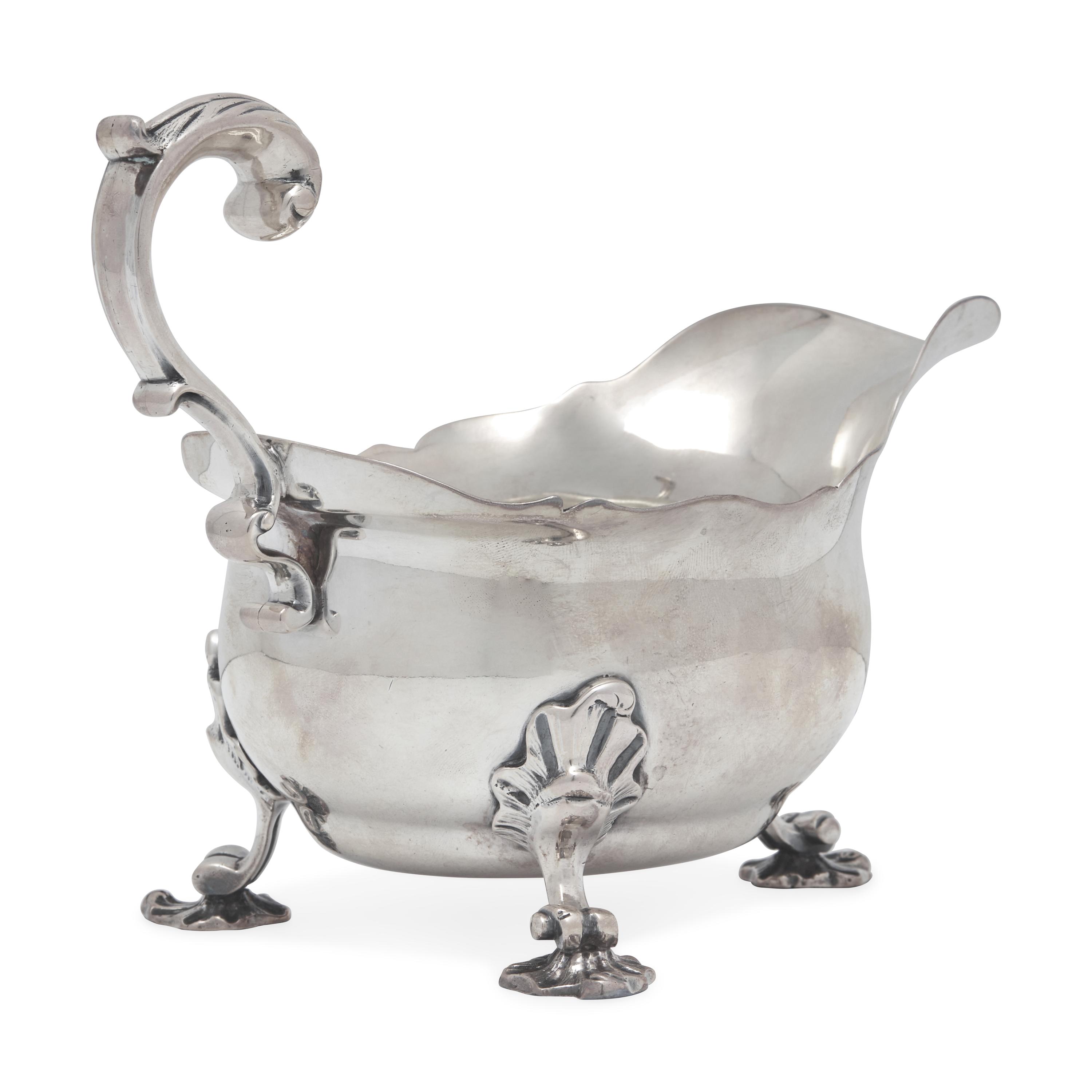 A George II Sterling Silver Sauce Boat