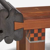 Gary Knox Bennett (American, 1934-2022) "Checkerboard" Bench, USA, 1981