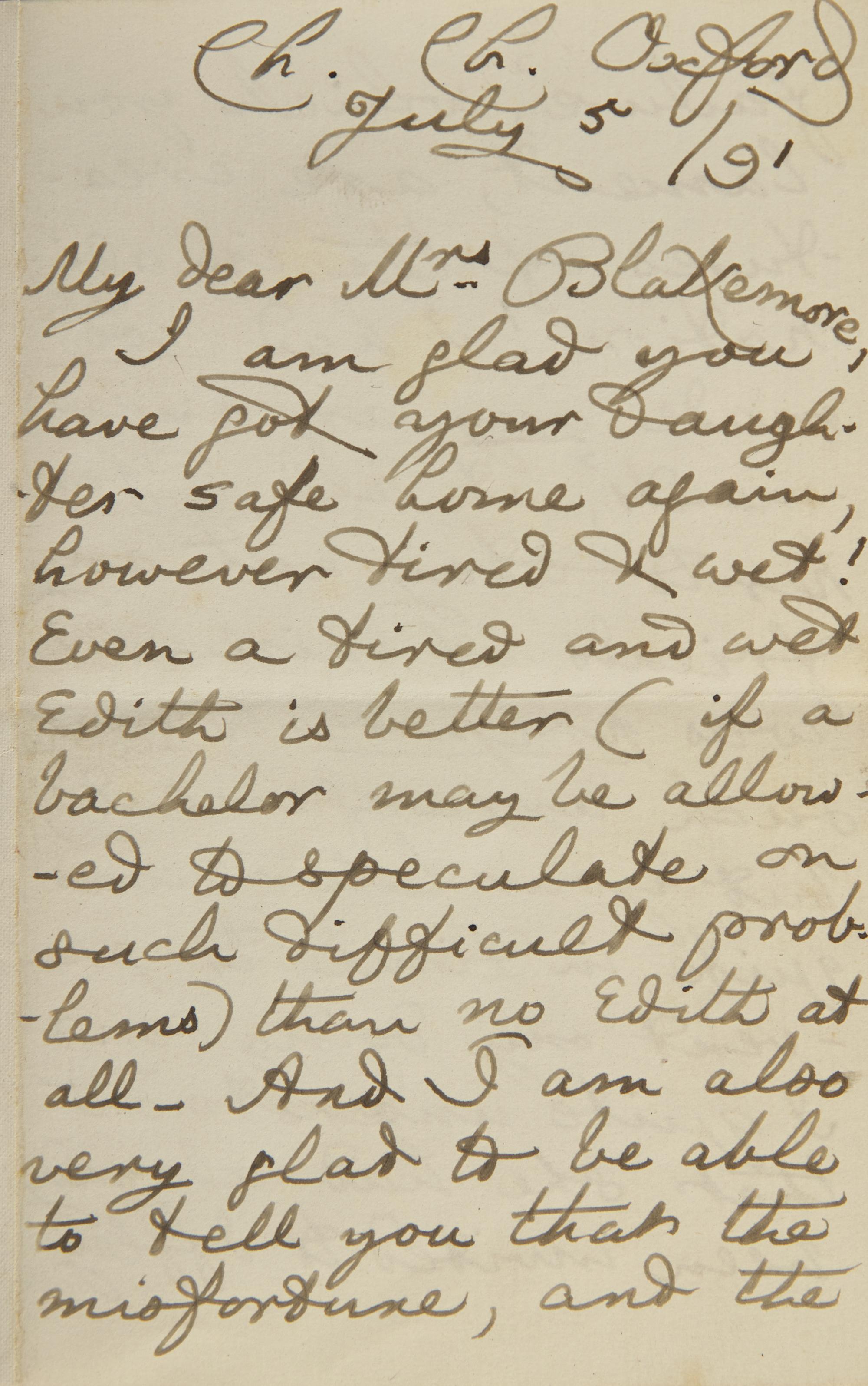 [Literature] Carroll, Lewis (Charles Lutwidge Dodgson). Autograph Letter, signed