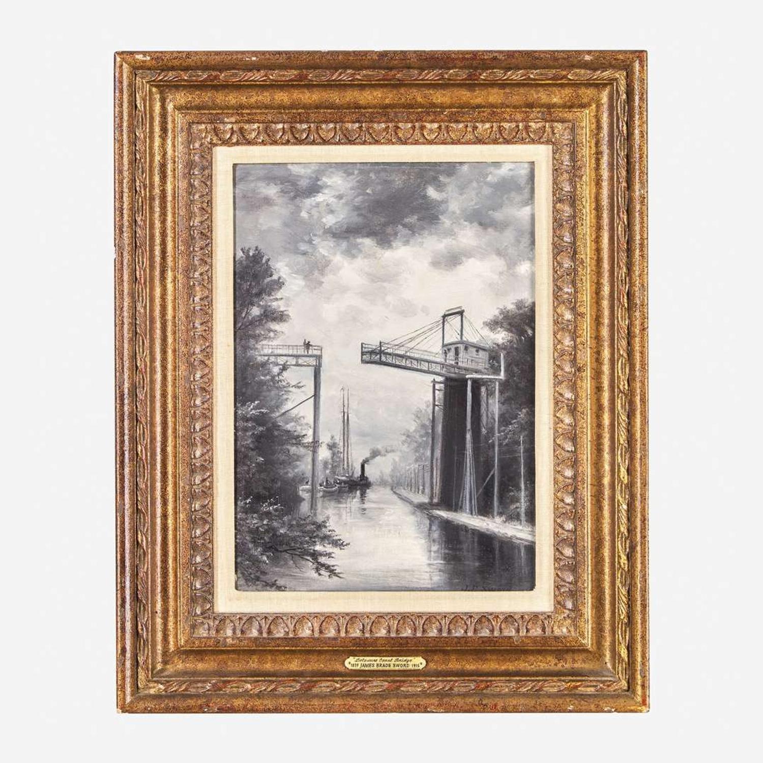 James Brade Sword (American, 1839-1915) Delaware Canal Bridge