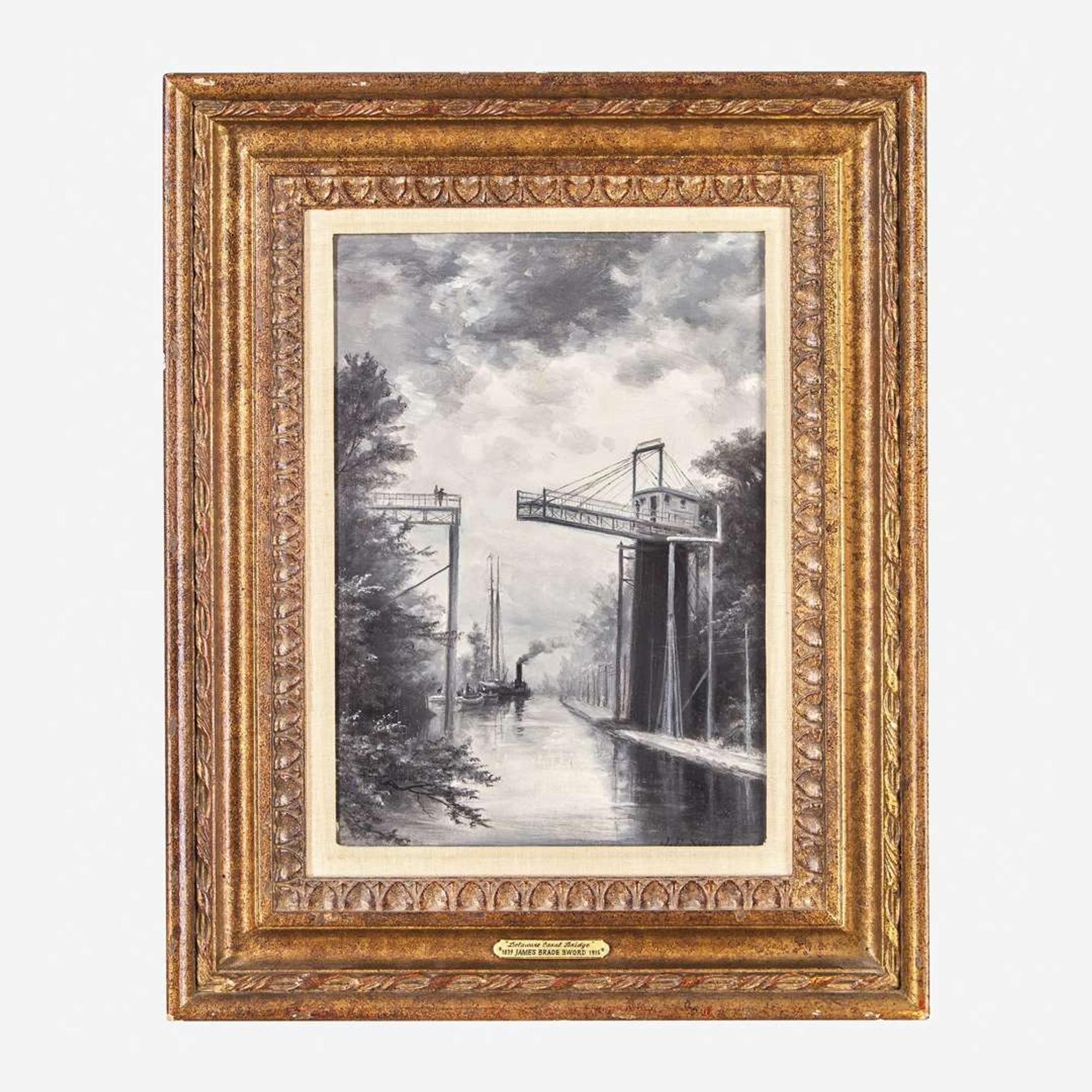 James Brade Sword (American, 1839-1915) Delaware Canal Bridge