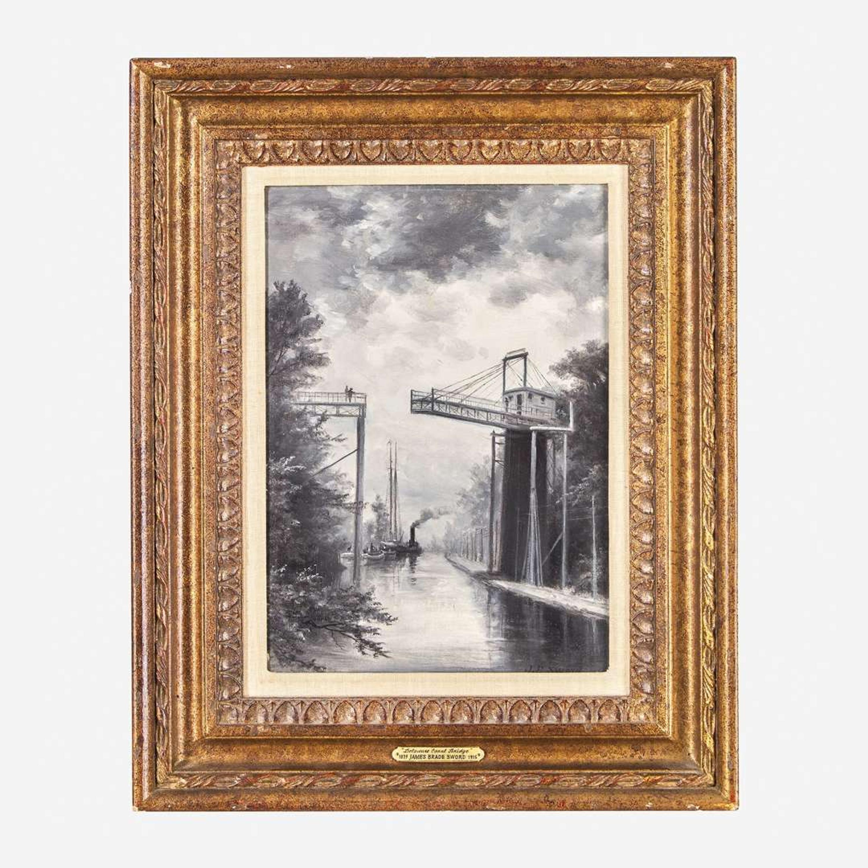 James Brade Sword (American, 1839-1915) Delaware Canal Bridge