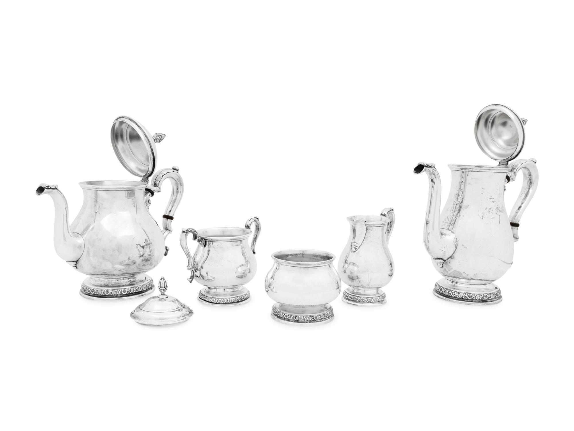 An American Silver Five-Piece Tea and Coffee Service