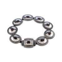 Heavily Stamped Silver Concha Belt