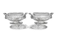 A Pair of Scottish George III Silver Covered Tureens