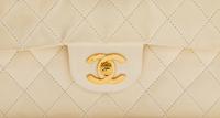 Chanel Cream Medium Double Flap Bag, 2004-2005