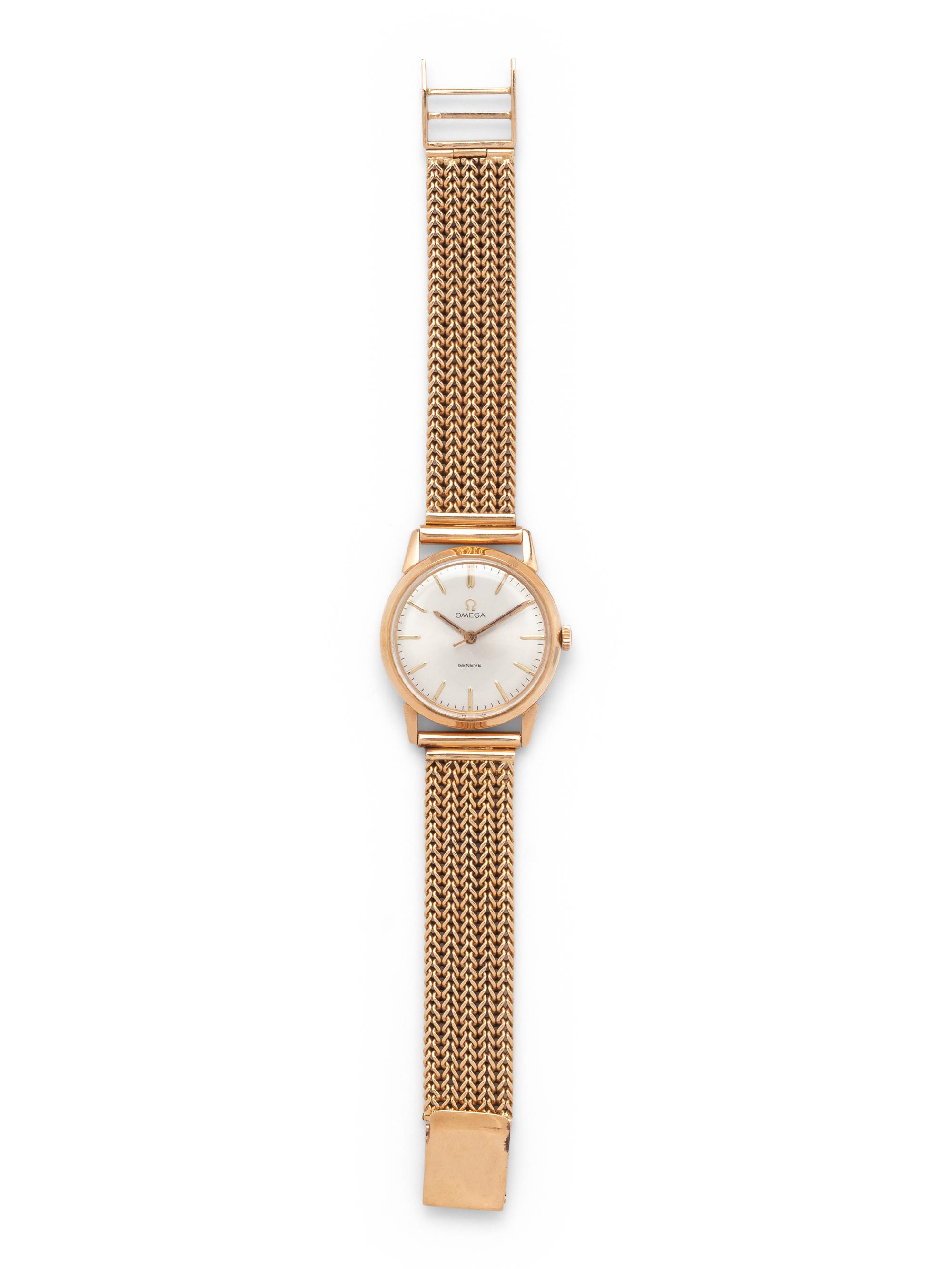 OMEGA, 18K PINK GOLD WRISTWATCH