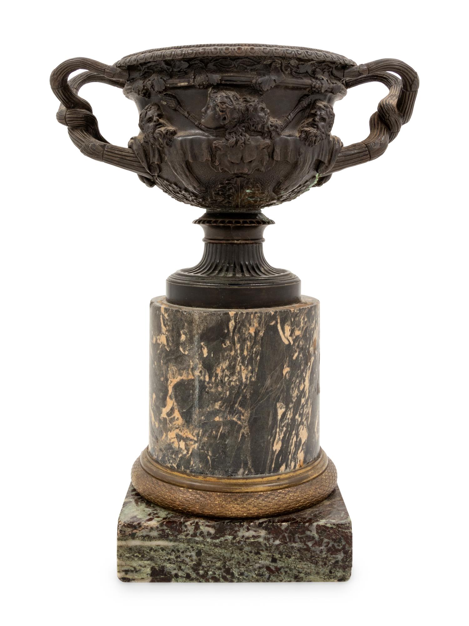 A Grand Tour Bronze Model of the Warwick Vase