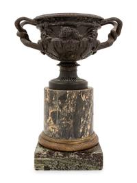 A Grand Tour Bronze Model of the Warwick Vase