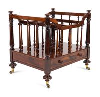 A Regency Carved Mahogany Canterbury Attributed to Gillows — 19TH CENTURY