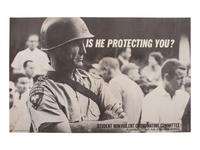 [CIVIL RIGHTS-SNCC] LYON, Danny. Is He Protecting You? Atlanta: Lincoln Litho. Co., [ca 1963-1964].