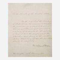 [Presidential] Van Buren, Martin, and John Tyler, and James K. Polk Group of 3 Signed Items