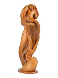 An Abstract Wood Sculpture, Signed Fitzgerald