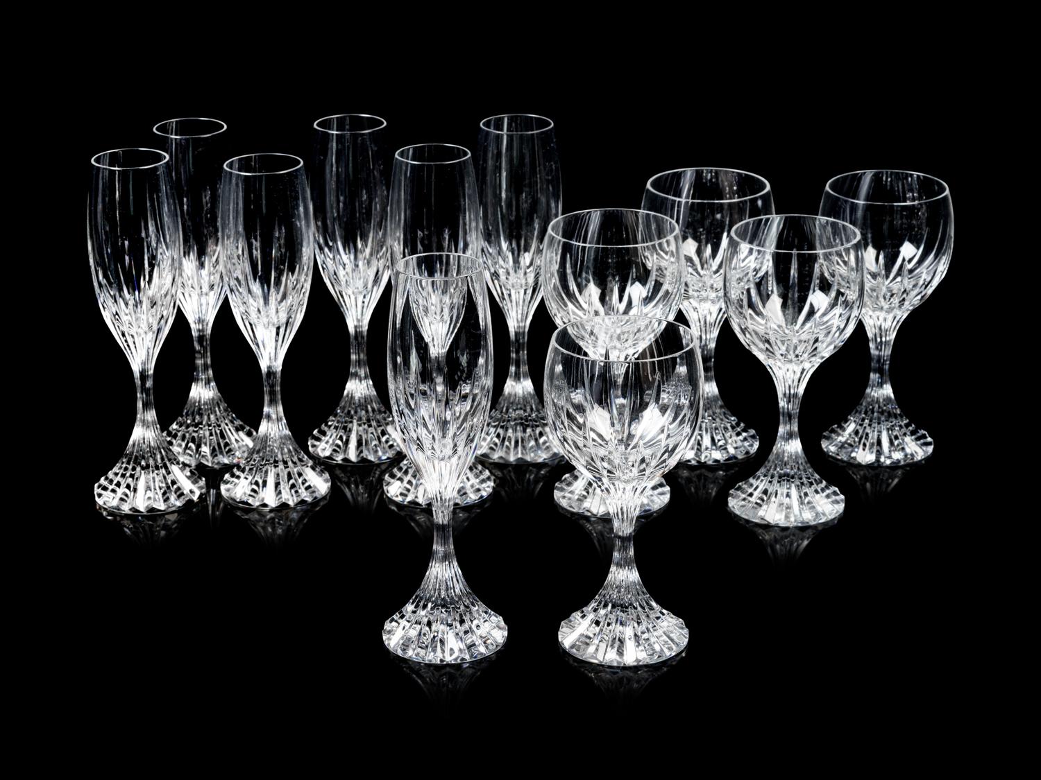 A Group of Baccarat Massena Stemware