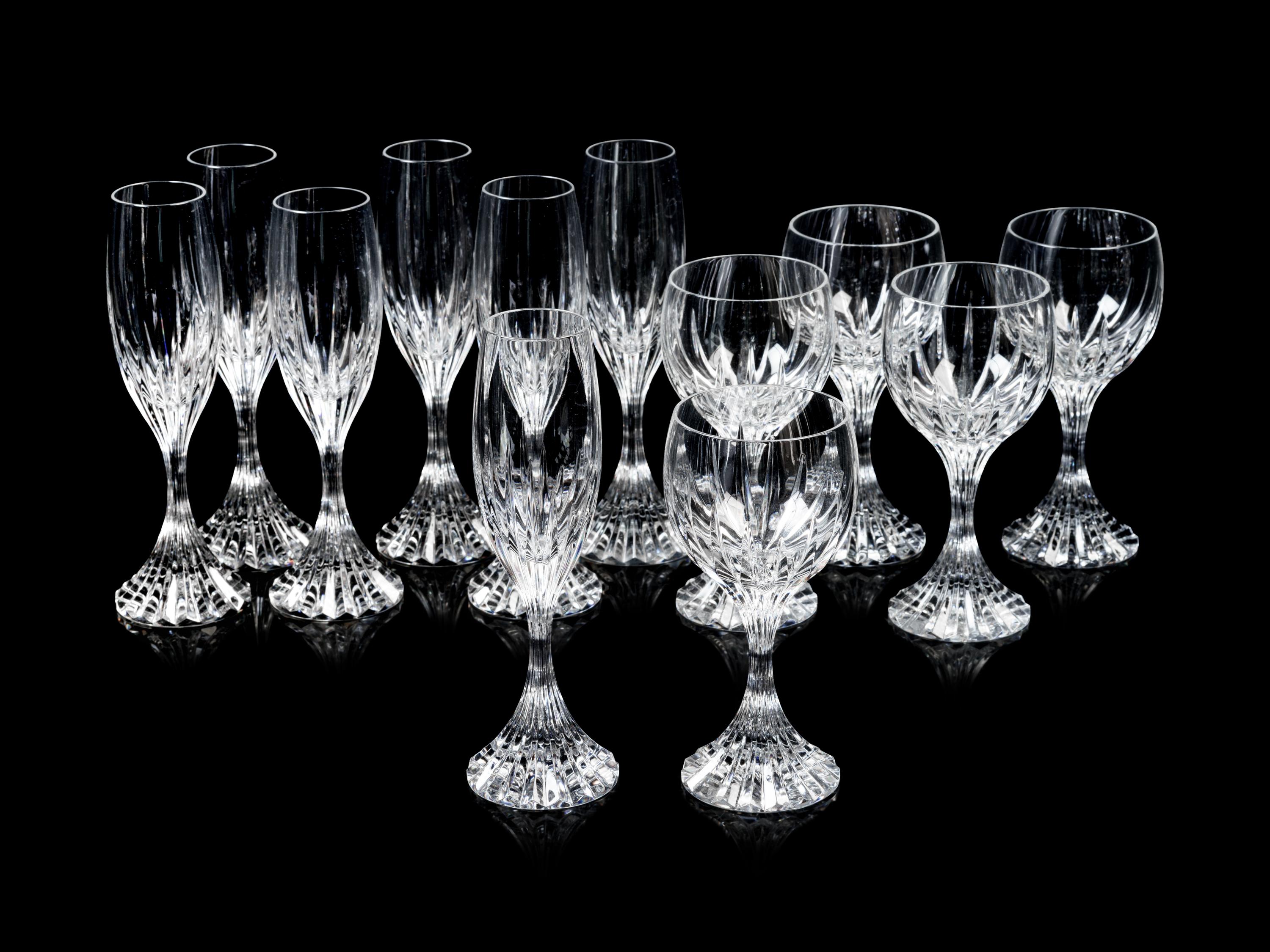 A Group of Baccarat Massena Stemware