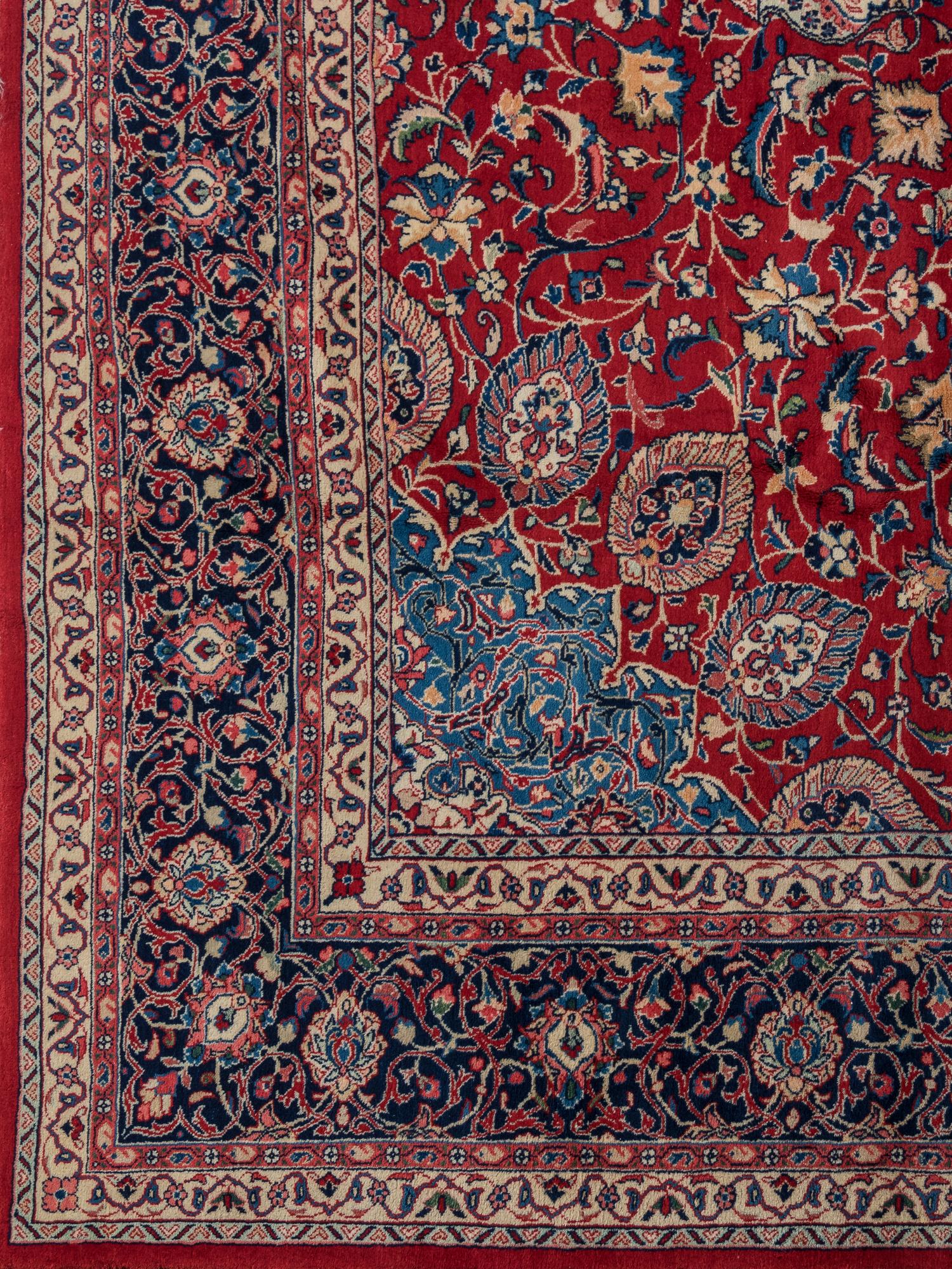 A Kashan Wool Rug