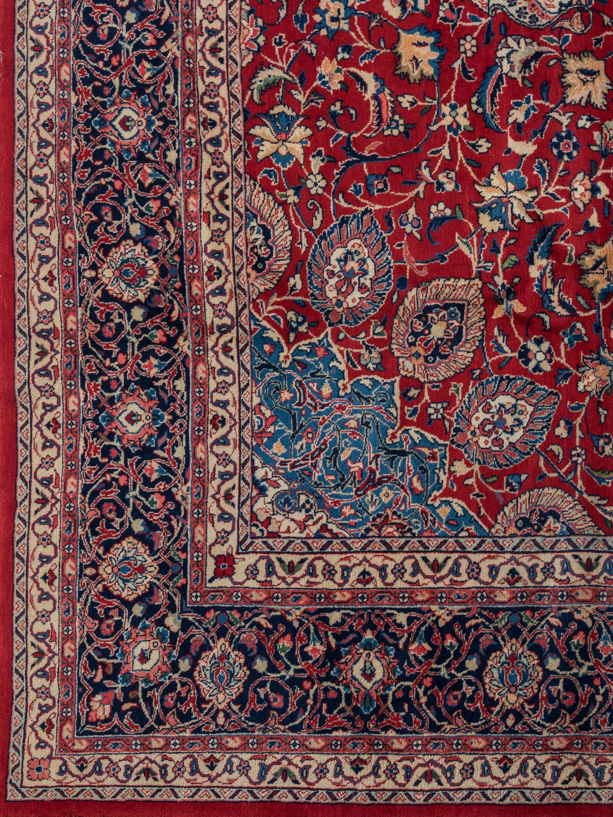 A Kashan Wool Rug