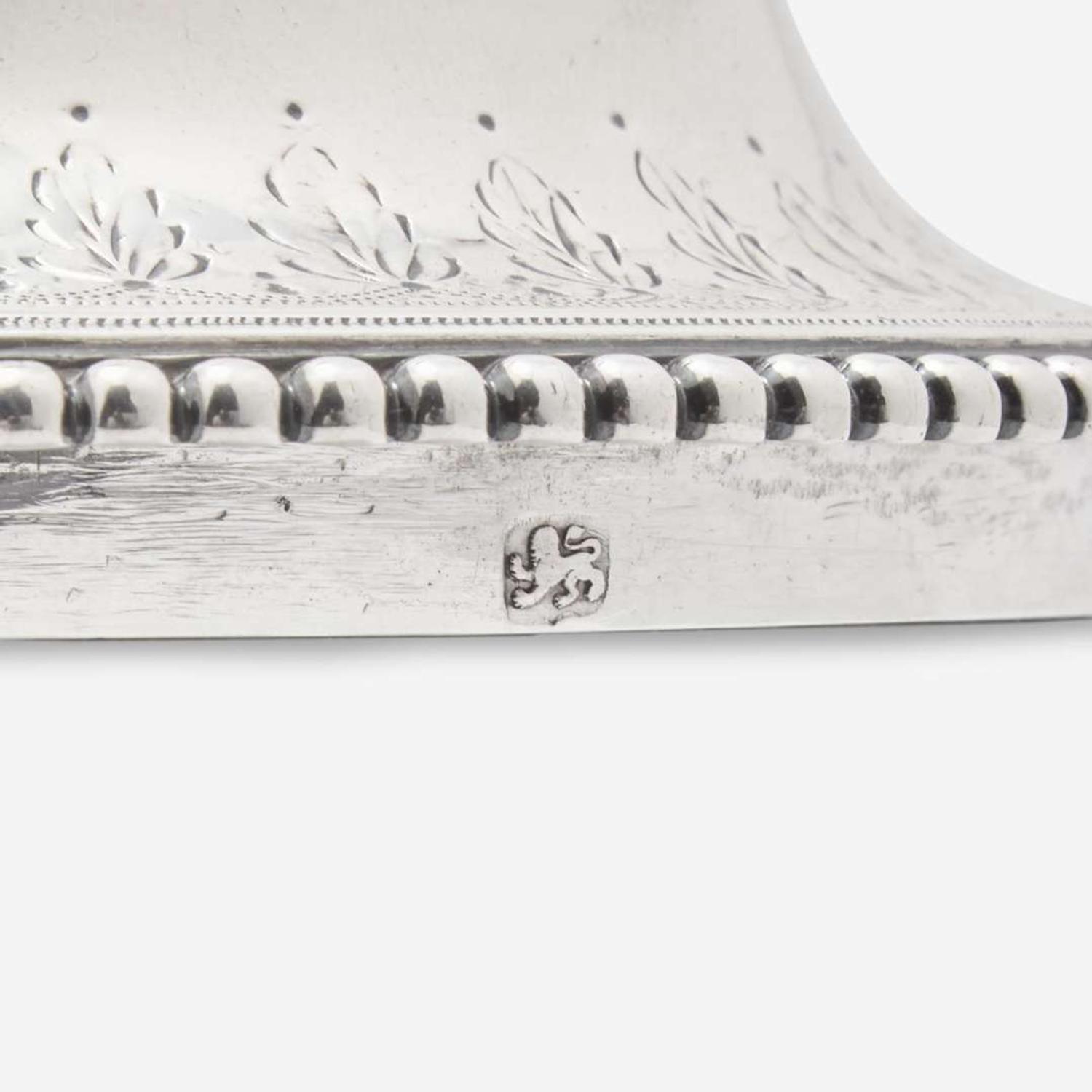 A George III sterling silver hot water urn Charles Wright, London, 1774