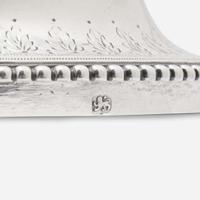 A George III sterling silver hot water urn Charles Wright, London, 1774