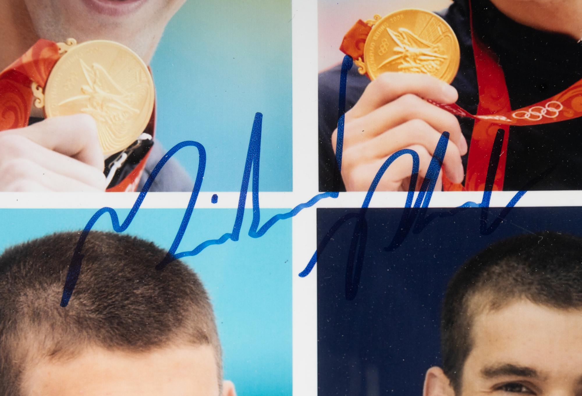 A Michael Phelps Signed Autograph Display (Beckett Authentication Services),
