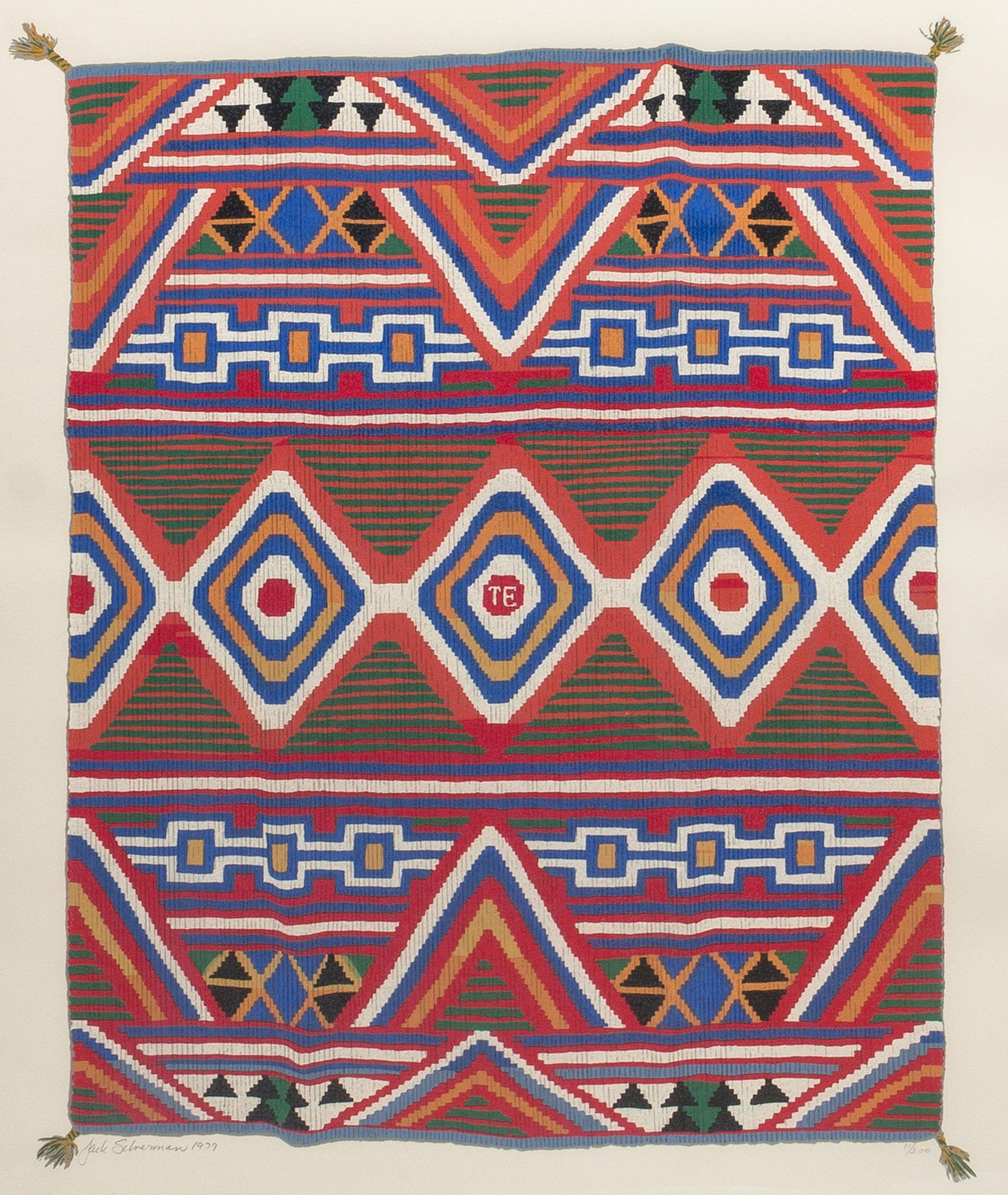 Jack Silverman, (American, b. 1940), Navajo Eyedazzler, Serape, 1979