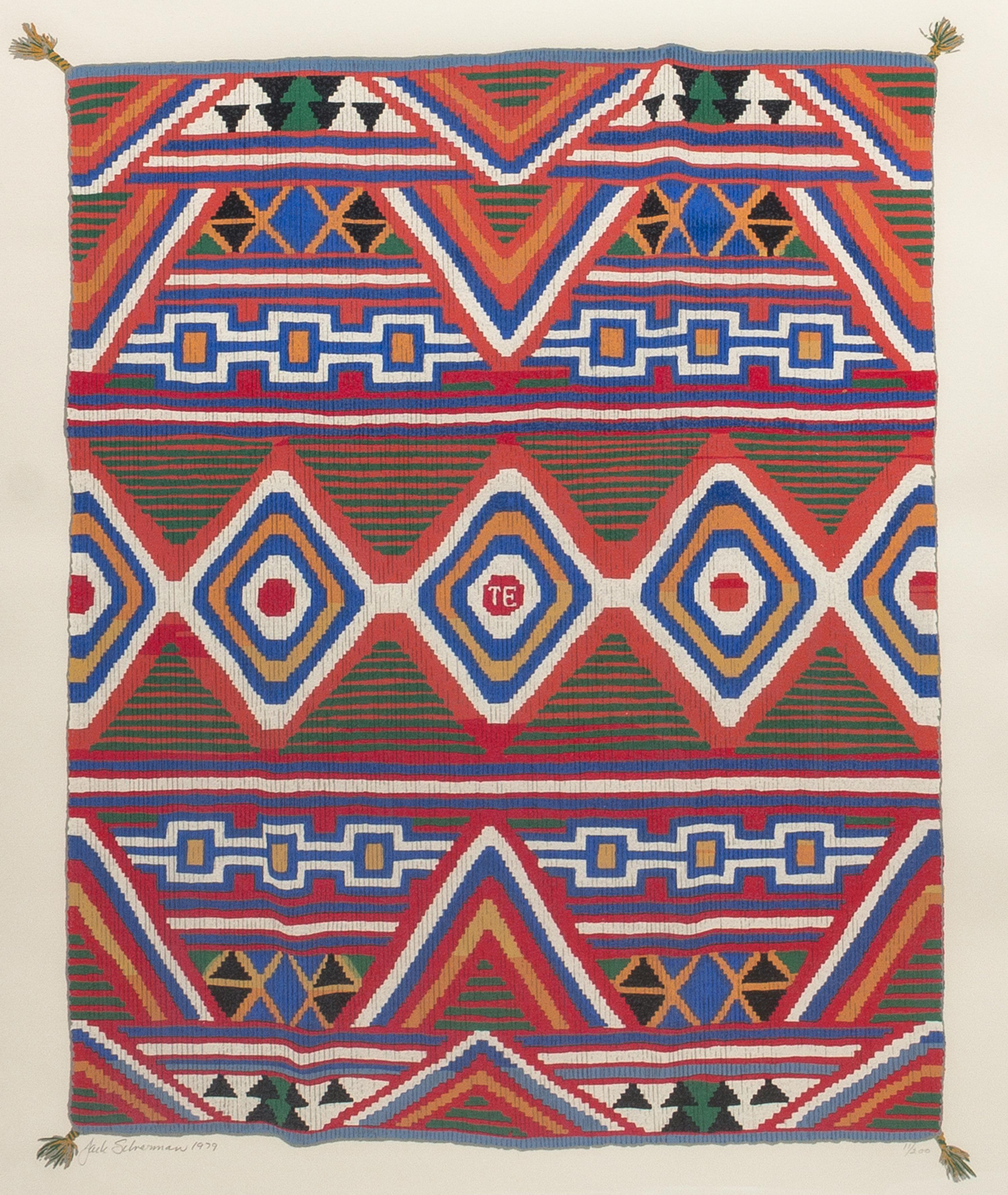 Jack Silverman, (American, b. 1940), Navajo Eyedazzler, Serape, 1979
