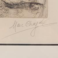Marc Chagall (Belarusian/French, 1887-1985) — Acrobate et violoniste, 1968