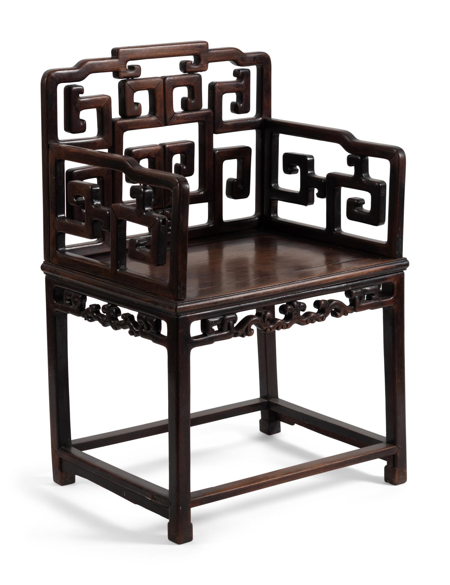 A Chinese Rosewood Armchair