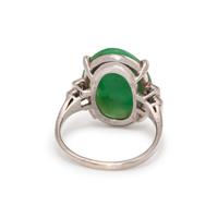 JADE AND DIAMOND RING