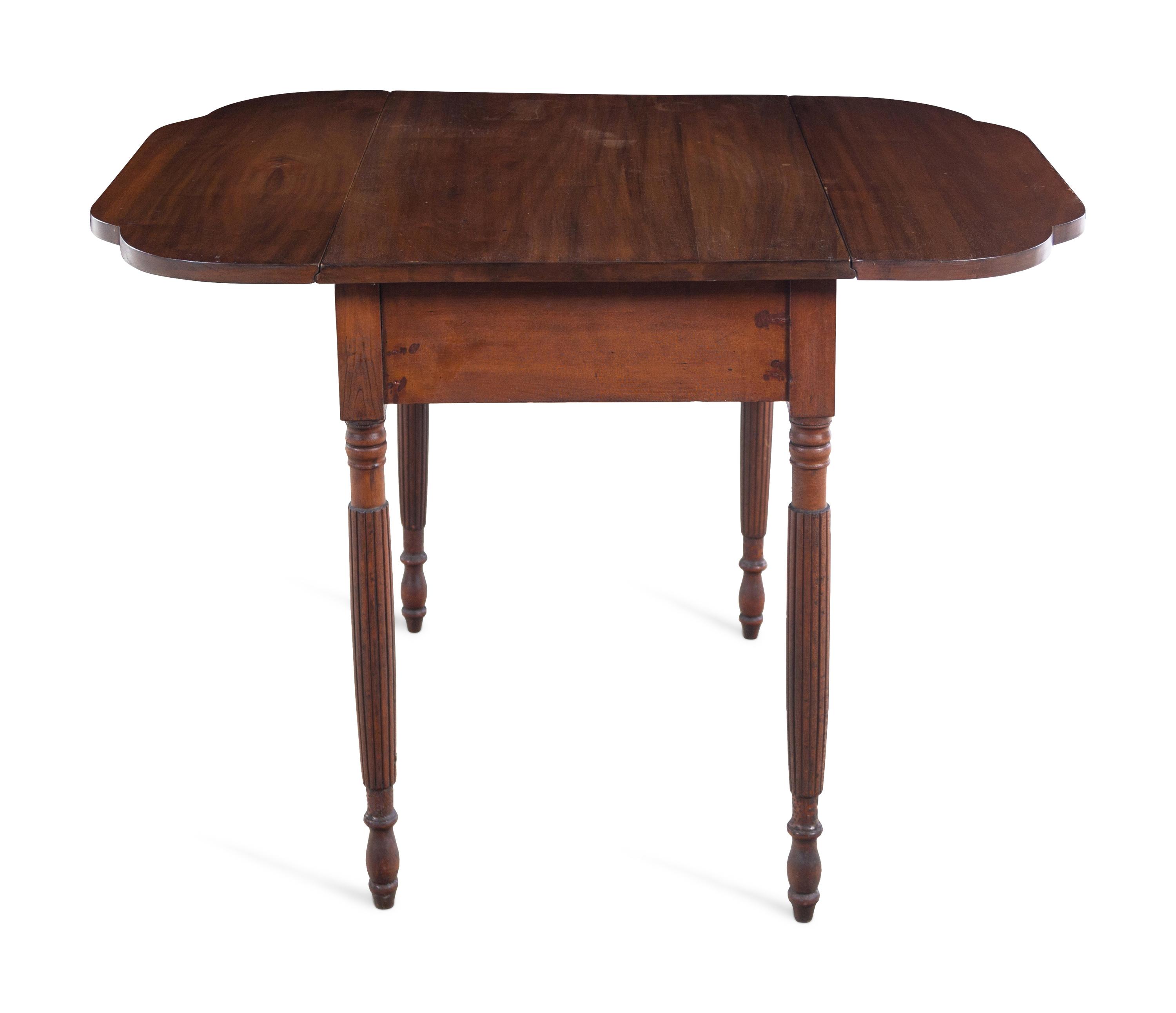 A Late Federal Mahogany Drop-Leaf Table