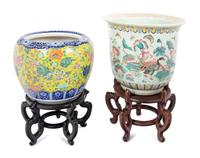 Two Chinese Porcelain Fishbowls