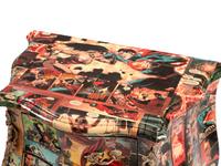 A Pair of Comic-Découpaged Night Stands