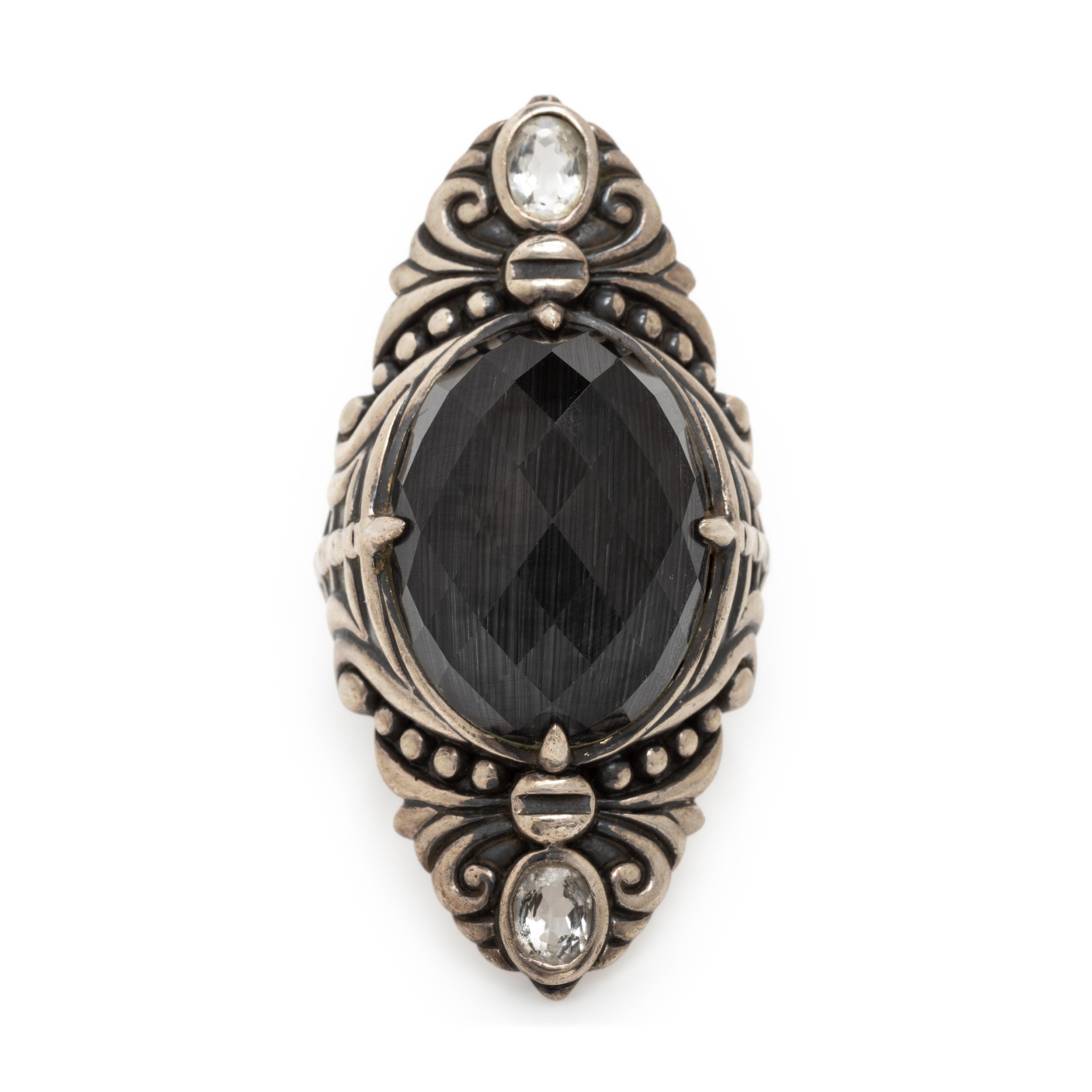 Steven Webster, Crystal and Sterling Silver Ring