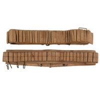 Two Woven Mills Style Cartridge Belts: 1890s C Closure Double Row and Shotgun Belt with Game Hangers