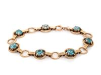 RETRO, BLUE ZIRCON BRACELET
