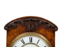 A Black Forest Inlaid Burr-Walnut Cuckoo Clock