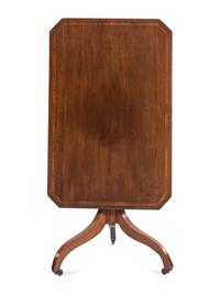 An English Mahogany Tilt-Top Tea Table