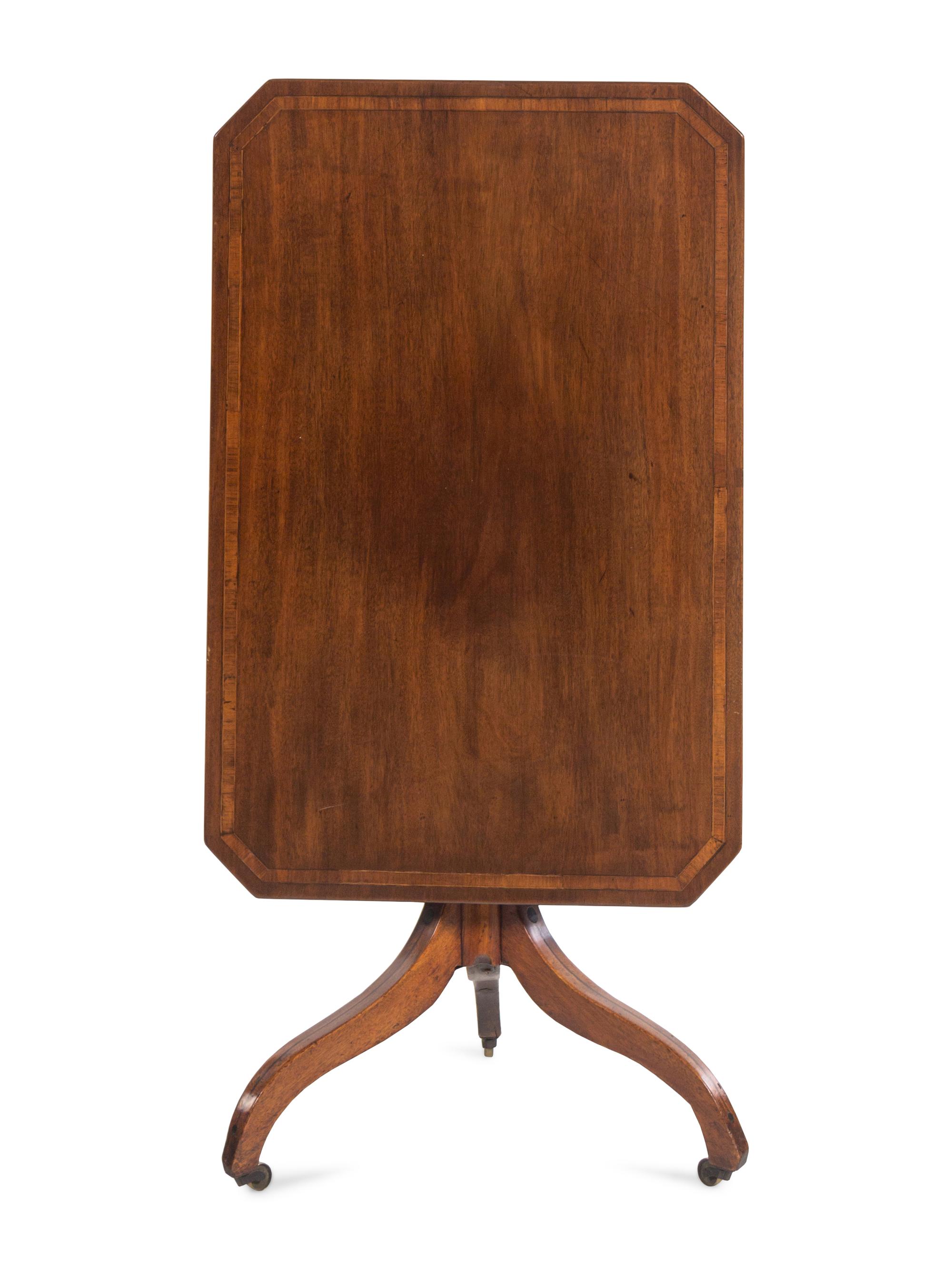 An English Mahogany Tilt-Top Tea Table