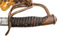 [CIVIL WAR]. Model 1860 cavalry saber with possible identification to the Buffalo Soldier 9th Cavalry. Trenton, NJ: Emerson & Silver, 1865.