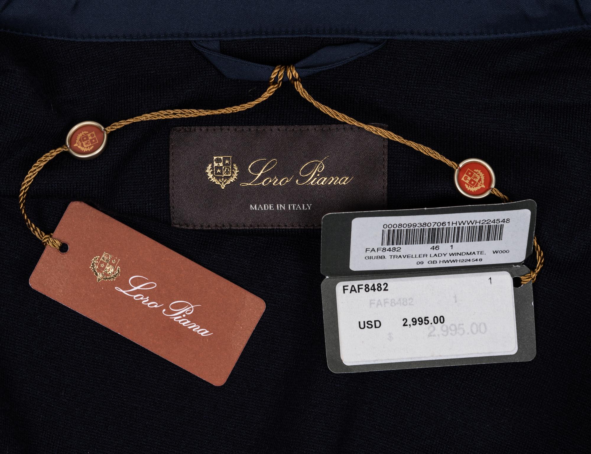 Loro Piana Blue Raincoat