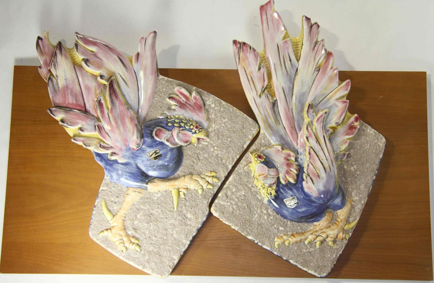 A Haeger Pottery Plaque Width 26 1/2 inches.