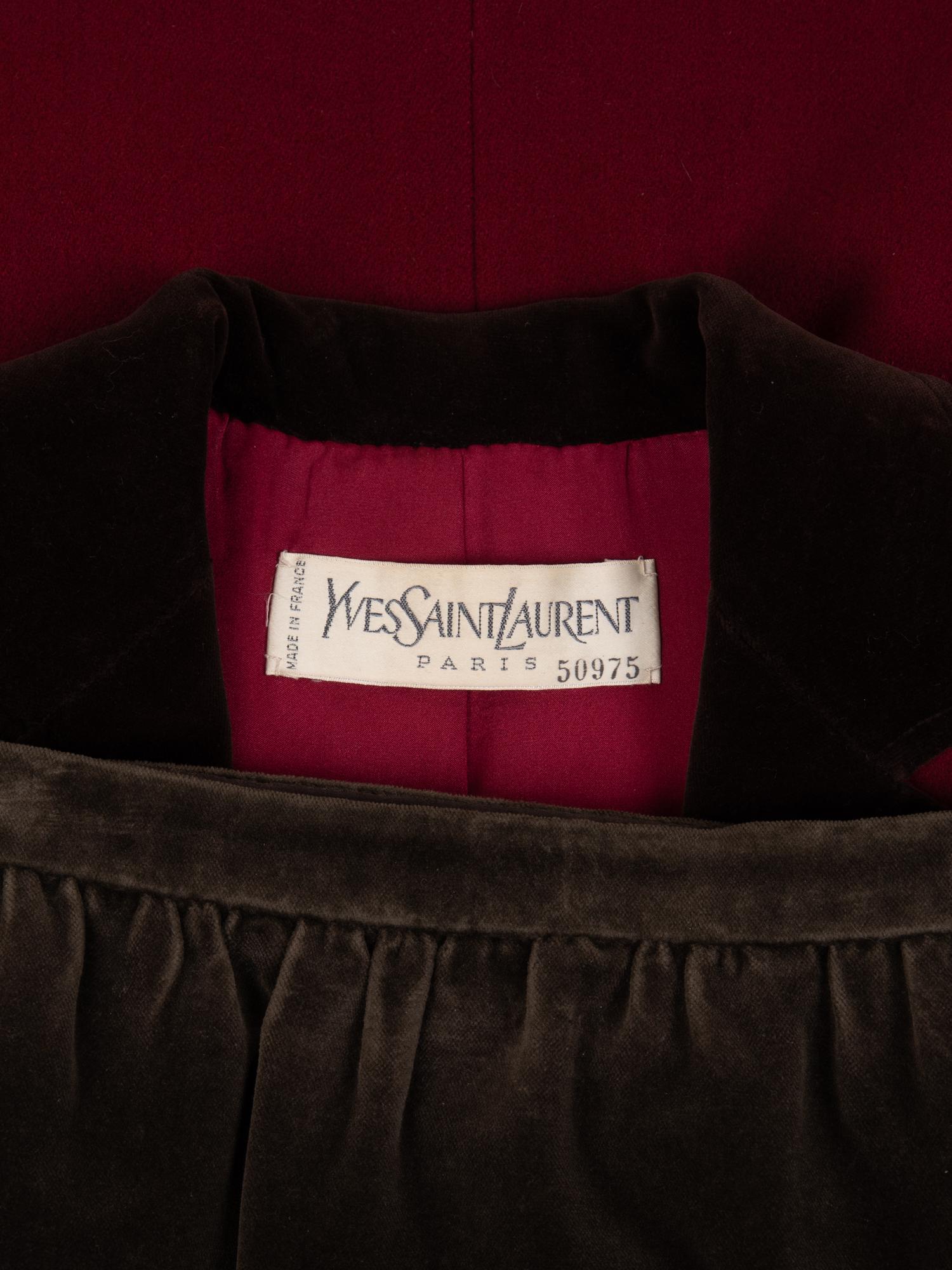 Yves Saint Laurent Haute Couture Four-Piece Ensemble, Fall 1983