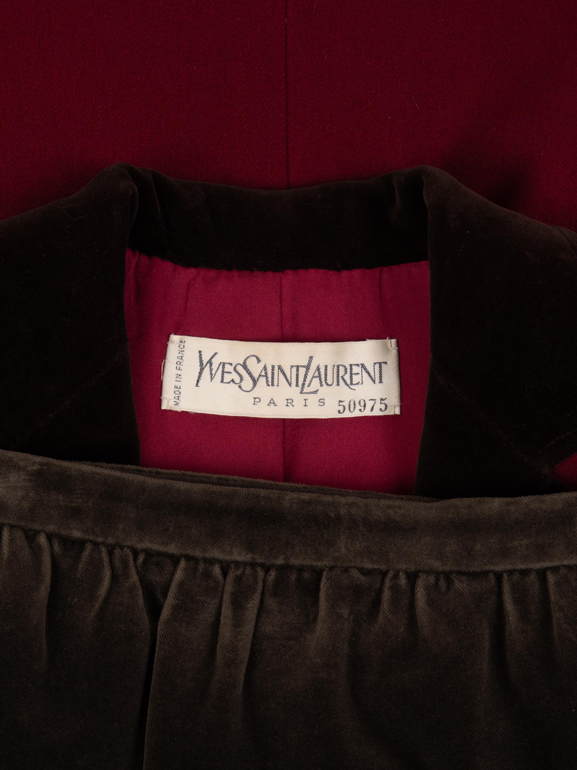 Yves Saint Laurent Haute Couture Four-Piece Ensemble, Fall 1983