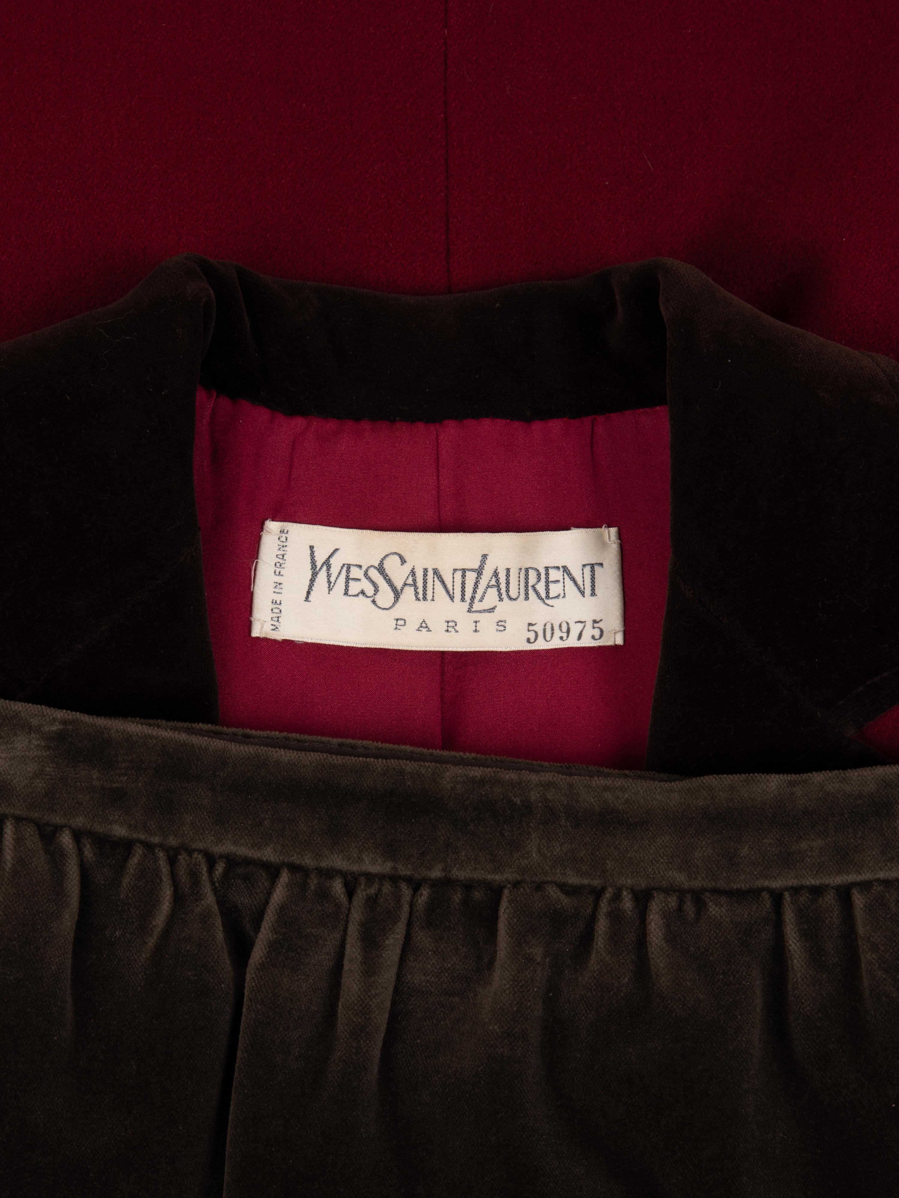 Yves Saint Laurent Haute Couture Four-Piece Ensemble, Fall 1983