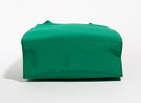 A Gianni Versace Green Silk Shoulder Bag, 8" x 8" x 3"; Strap drop: 19.5".