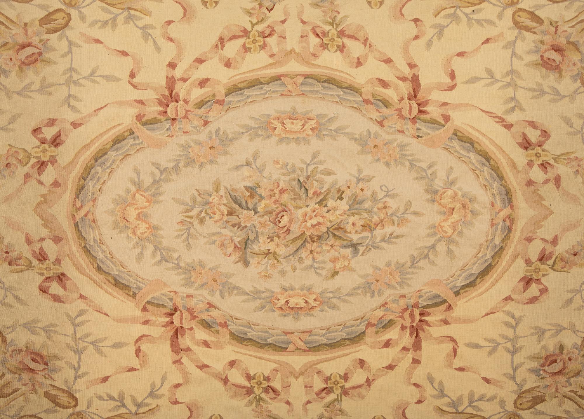 An Aubusson Style Wool Rug
